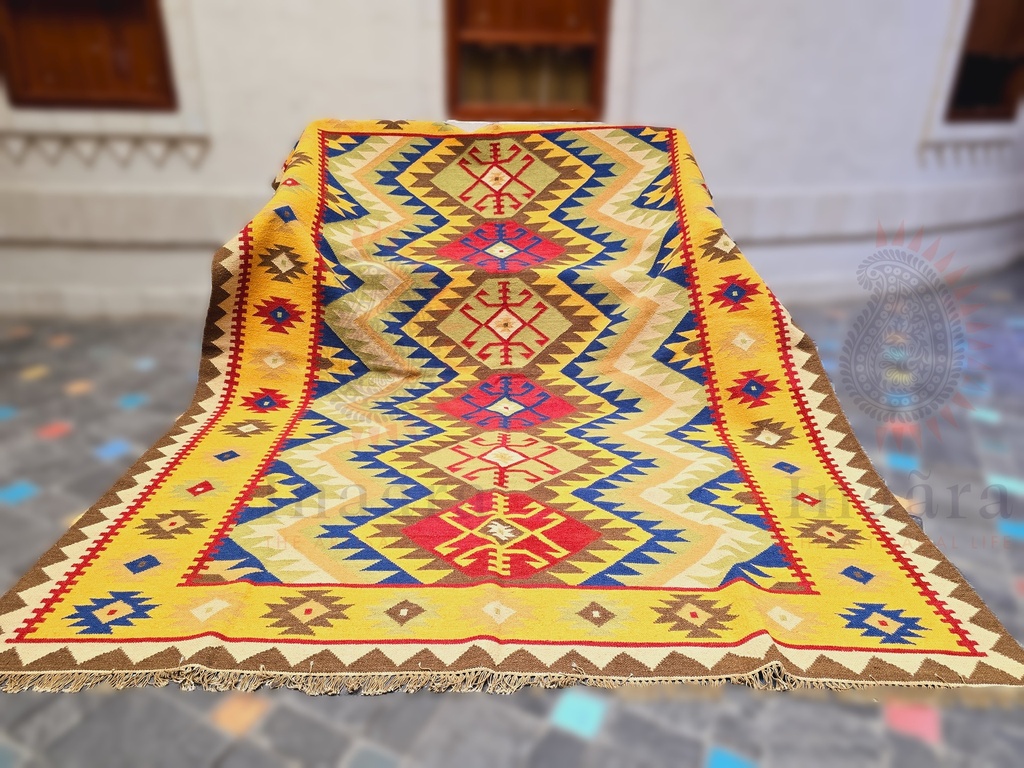Narangi Handwoven Dhurrie