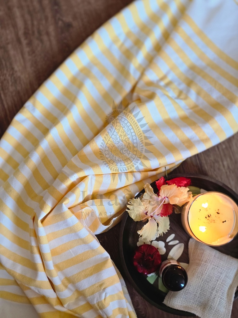 Haldi Handwoven Towel - Bhoōmi Collection