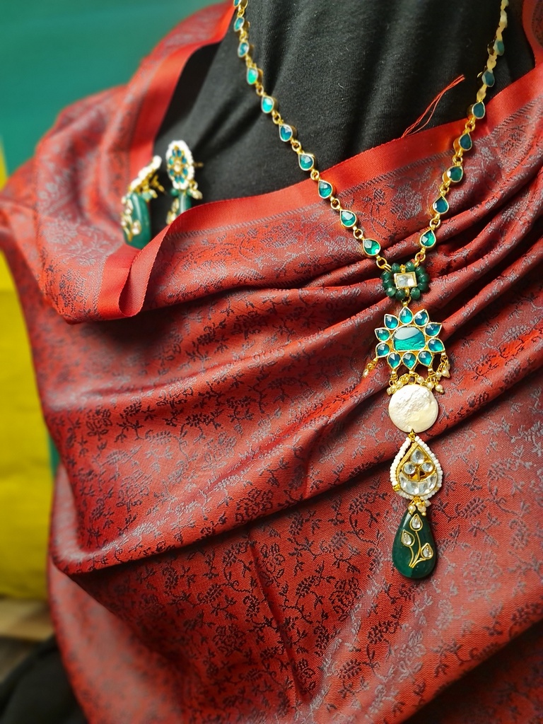 Elegant Kundan and American Diamond Set
