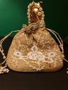 Original zardosi and parsi gara embroided potli bag