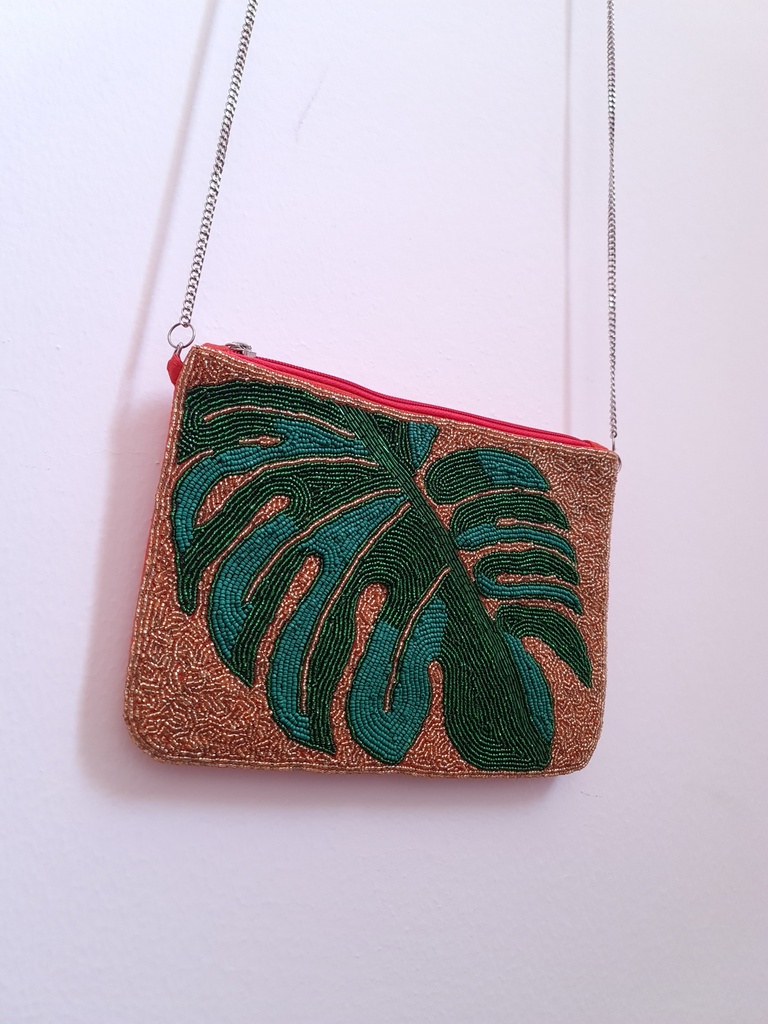 Sequin clutch purse