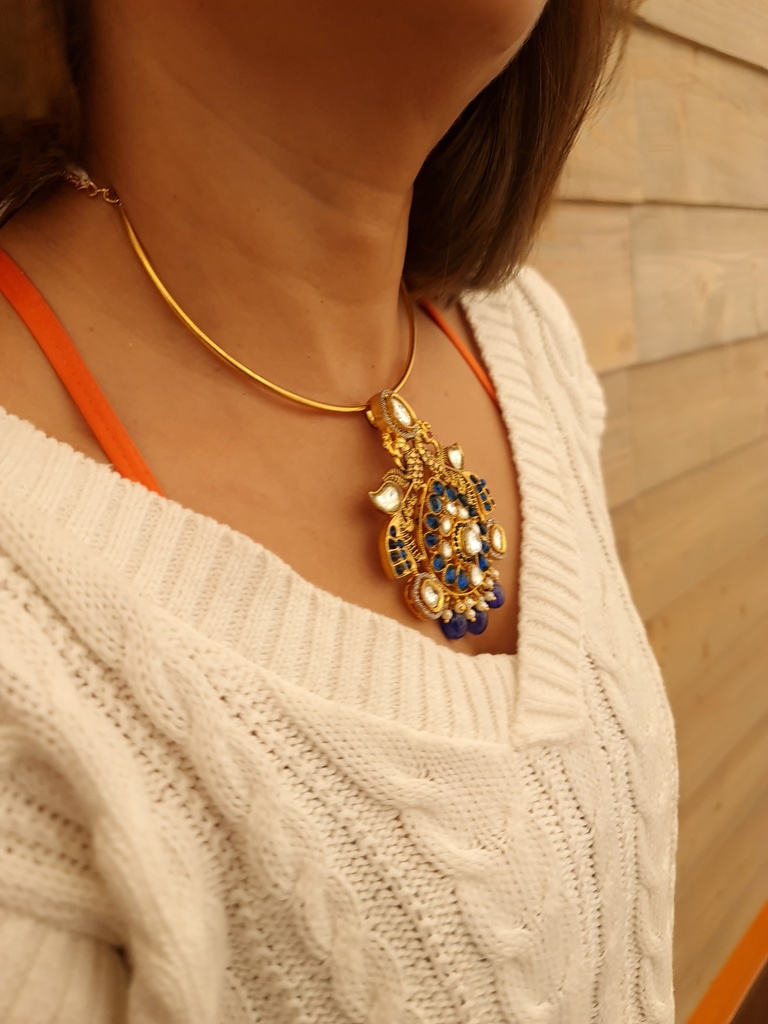 Peacock Hasuli Necklace