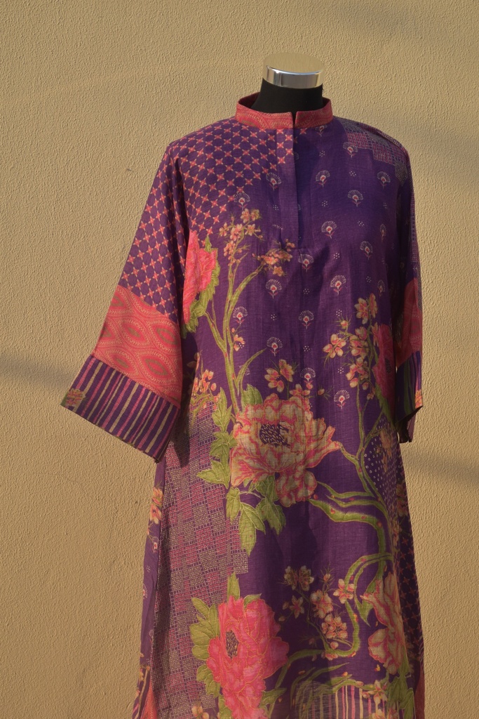 Tamara Shirt Dress-Purple