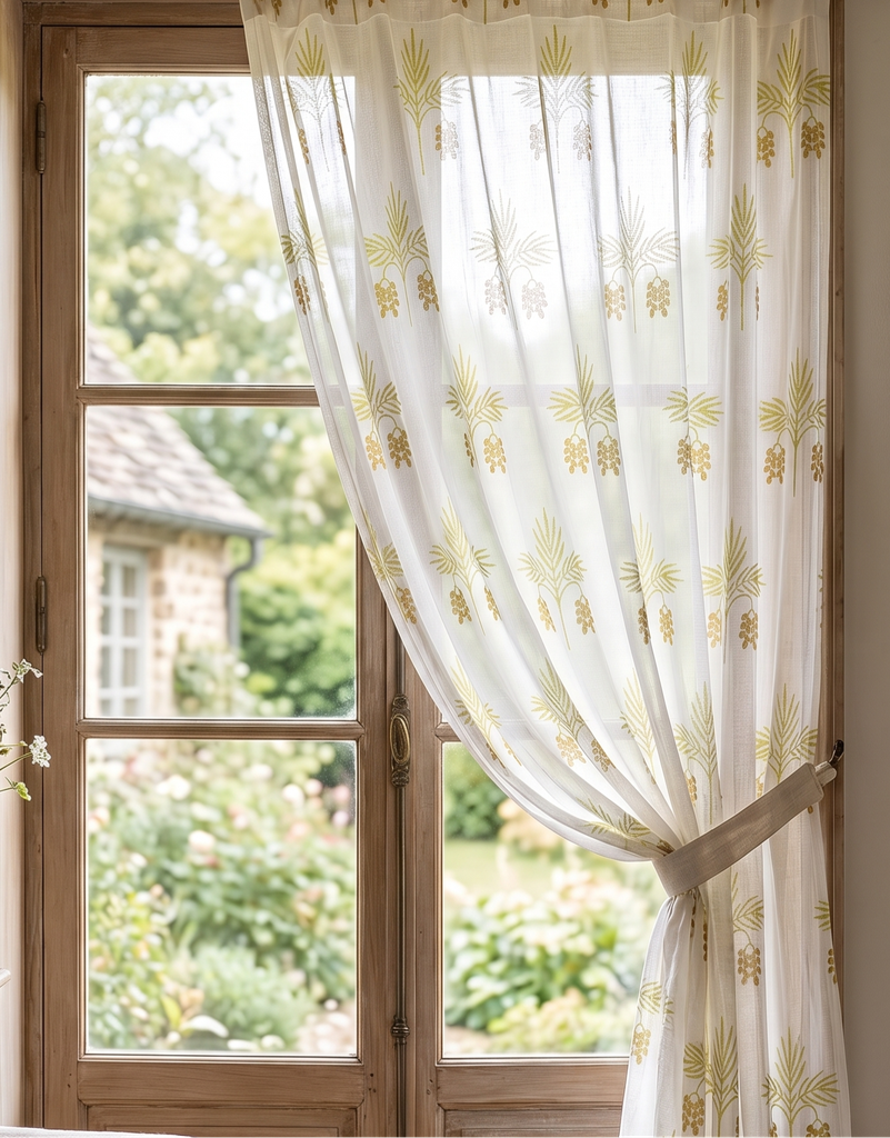 Caravan Collection | Curtain-Date Palm Semi-Sheer (Single)