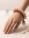 Kaudi Shell Bracelet - Red