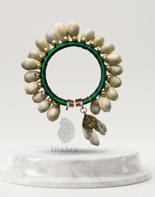 Kaudi Shell Bracelet - Green