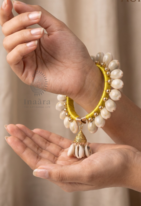 Kaudi Shell Bracelet - Yellow