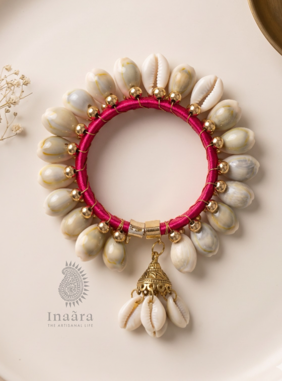 Kaudi Shell Bracelet - Pink