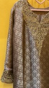 Kurta with Potli Bag-Golden