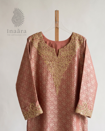 Kurta with Potli Bag-Red