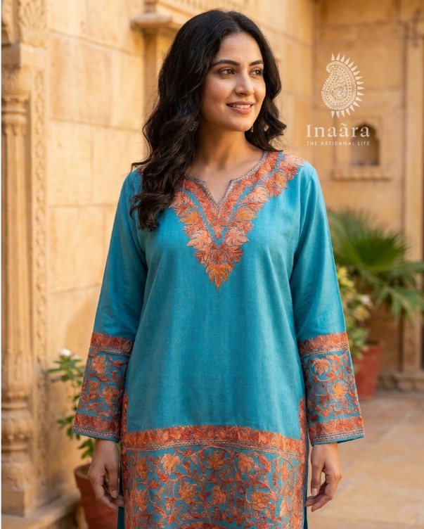 Kurti/Short Size 44- Sky Blue