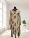 Embroidered Kaftan- Brown