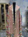 Traditional Phulkari Embroidered Dupatta - Pink