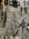 Sandhya Poncho-Gray/Purple