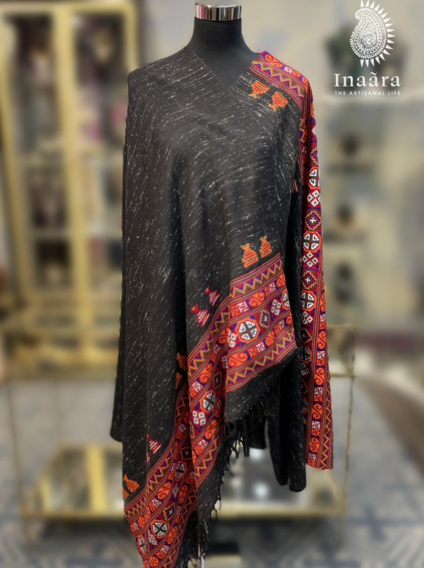 Handwoven Yak Wool Full Shawl