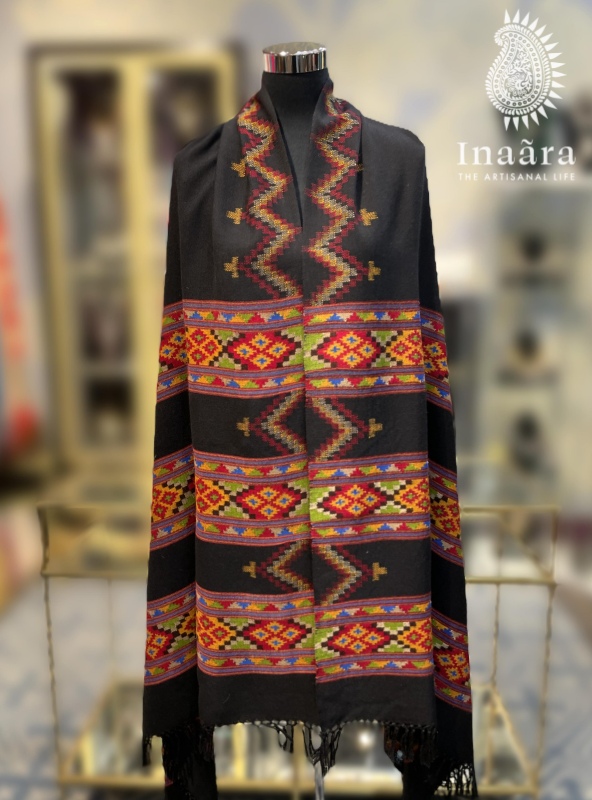 Handwoven Yak Wool Full Shawl
