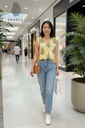 Meena Tunic Top-Yellow