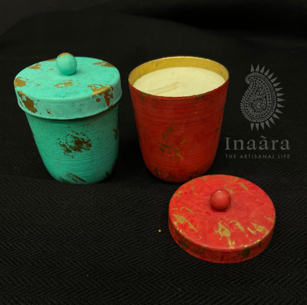 Soy Wax Jar Candle-Red