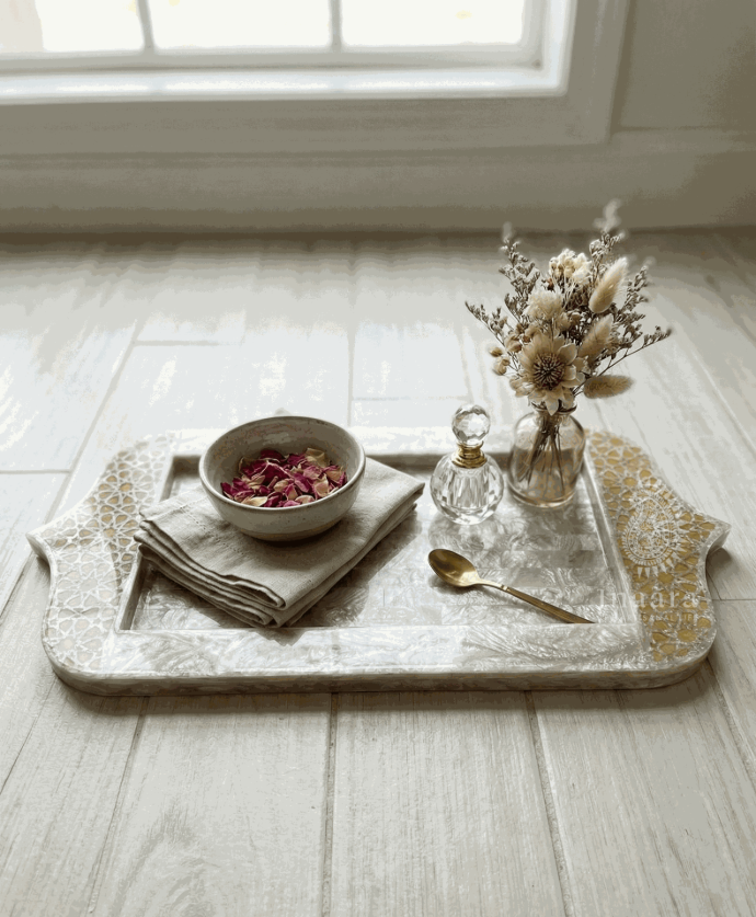 Lulu MOP Serving Tray-Gold