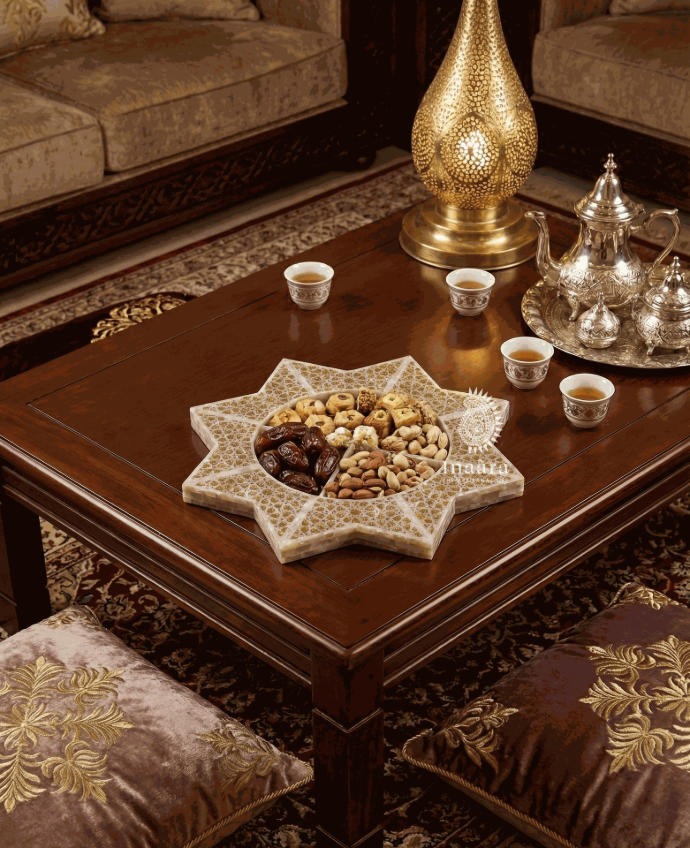 Lulu Star Serving Tray-Gold