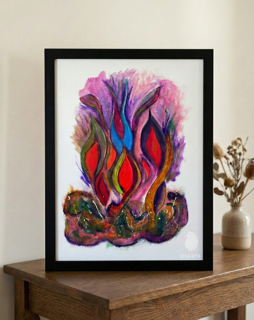 Filament Flames w/ Frame(46x62cm)