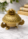 Lotus Brass Incense Burner