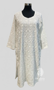 Kashmiri Kurti/Long- White