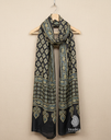 Ajrakh Dupatta-Brown/Rectangular