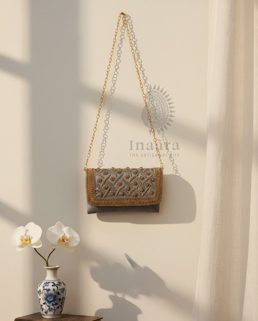 Ghazala Bag-Gray