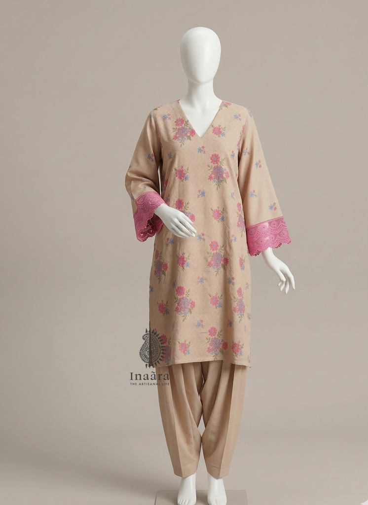 Bareez Embroidery Kurta Set