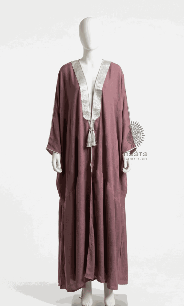 Shabnoor Abaya - Pink