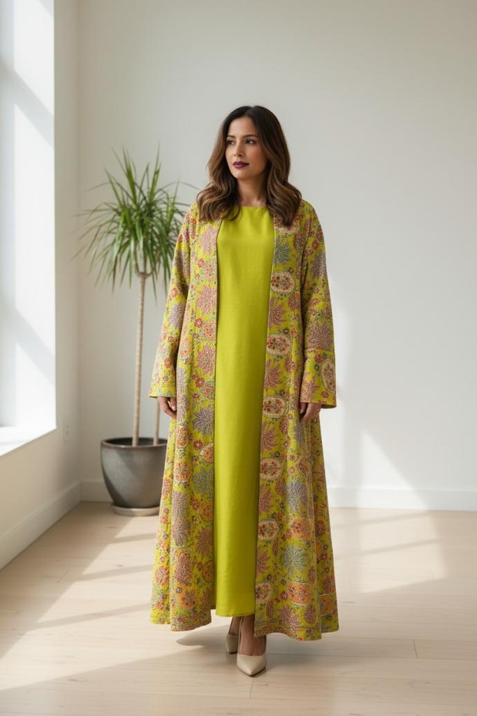 Shola Shrug Set-Parrot Green