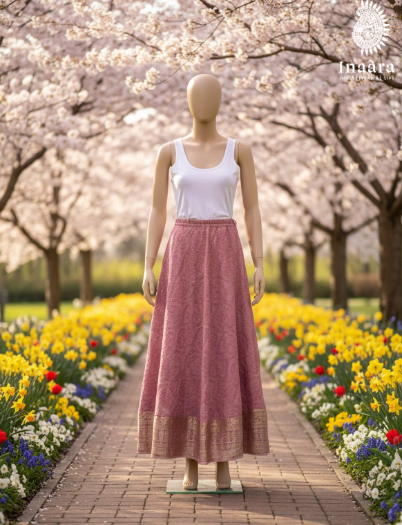 Anya Skirt- Pink & Gold