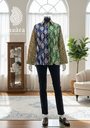 Block Printed Full Sleeves-Green/Blue