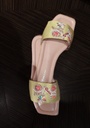 Green Embroidered Sandals
