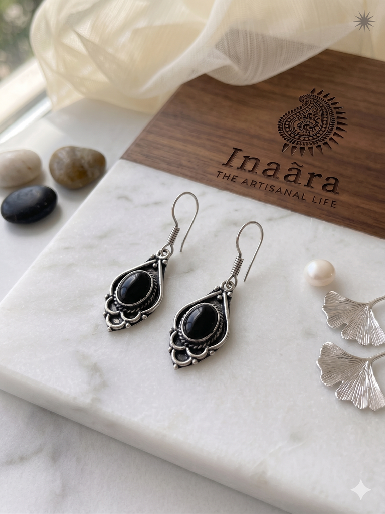 Semi-Precious Natural Stone-Black