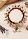 Cowri Shell Bracelet - Maroon