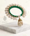 Cowri Shell Bracelet - Green