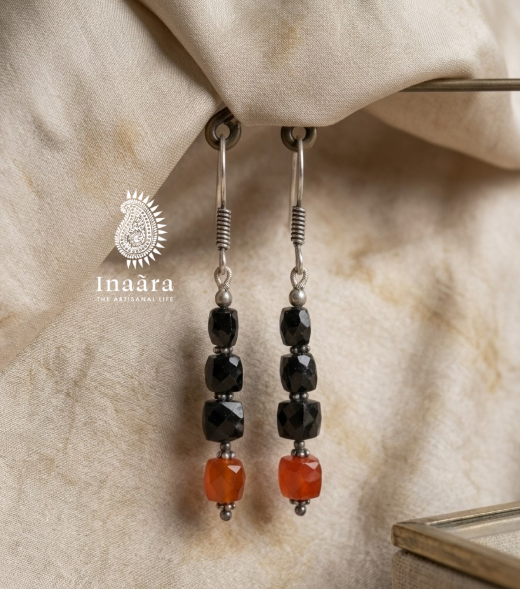 Onyx Ember Drops Earrings