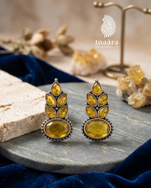 Citrus Bead Drop Earrings
