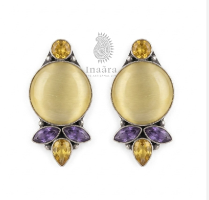 The Velvet Sun Studs Earrings