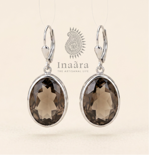 Crystal Oval Earrings