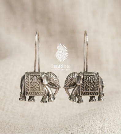 Artisanal Elephant Earrings