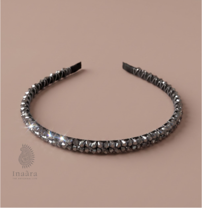 Handmade crystal beads Grey 