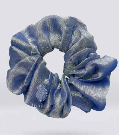 Cotton Fabric Scrunchie – Small Violet