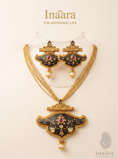 Noir Kundan Nizam Set