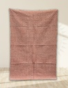 Geometric Mesh Handwoven Dhurrie -Red/6x4ft