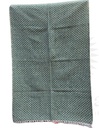 Geometric Mesh Handwoven Dhurrie -Green/6x4ft