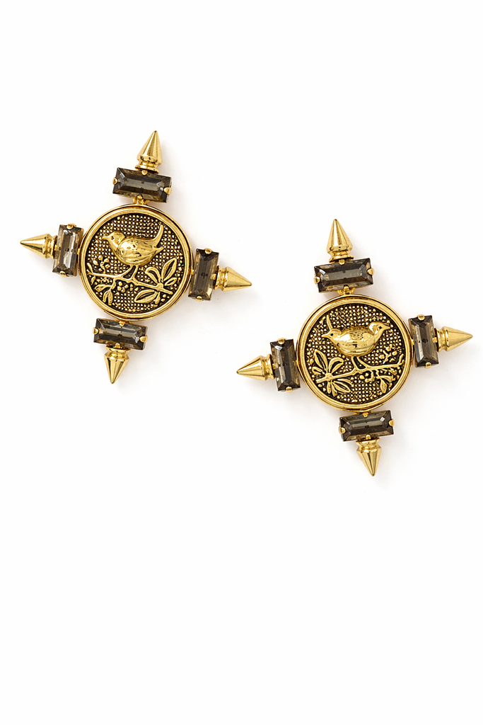 Raw Stone Handcrafted Earrings