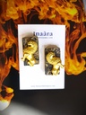 Raw Black Onyx Lion Statement Earrings